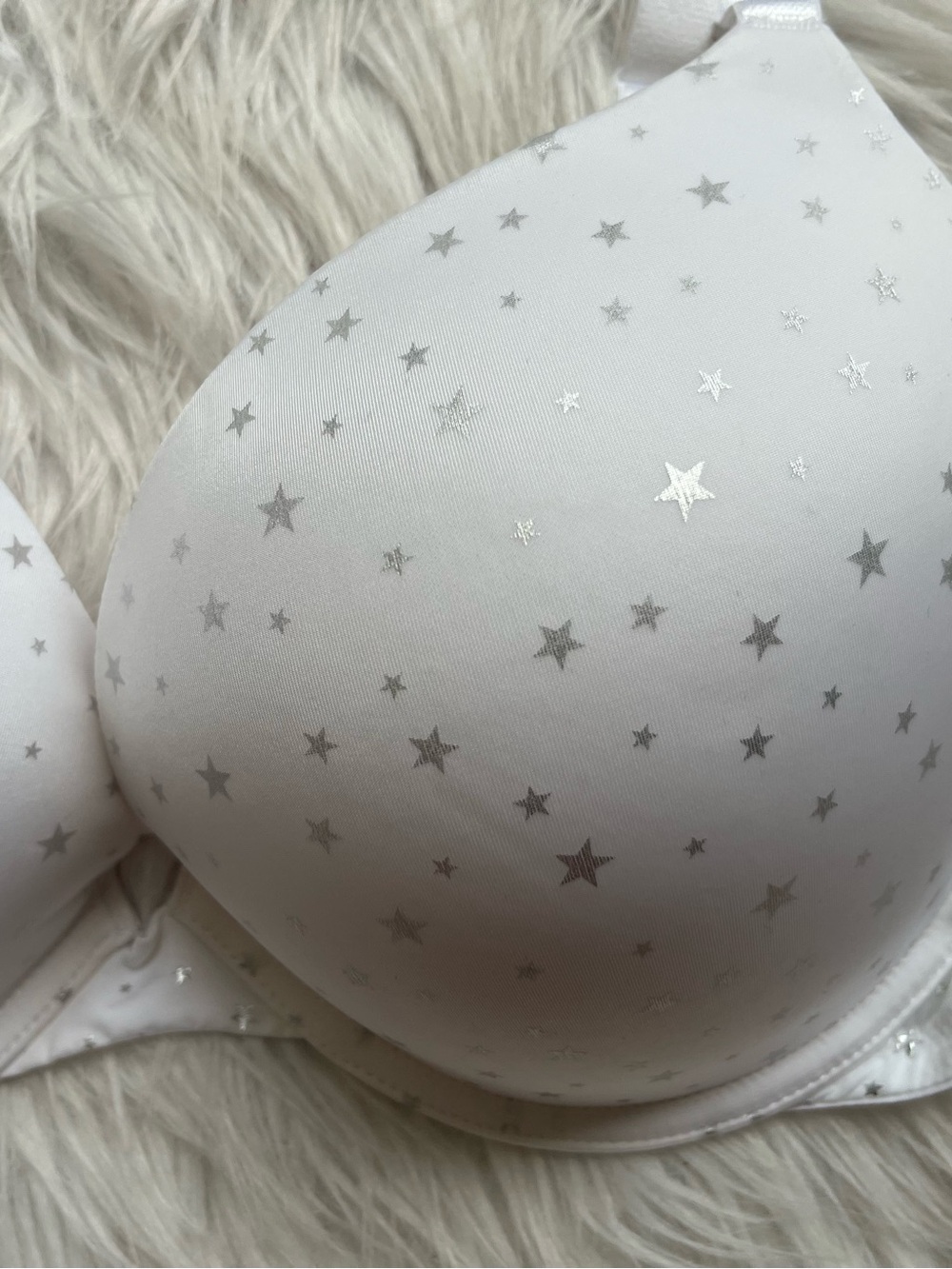 Victoria's Secret Sexy Tee Push Up Bra with Silver Star Print Size 34DDD NWT - Picture 3 of 13